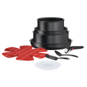 Ingenio Daily Chef L7629802 12-Piece Pan Set - Black