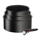 Ingenio Eco-Resist L3979202 4-Piece Pan Set - Black