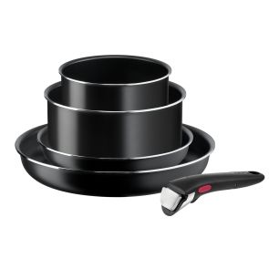Ingenio Easy Cook & Clean L1549043 5-Piece Pan Set - Black