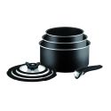 Ingenio Essential L2009042 7-Piece Saucepan Set - Black