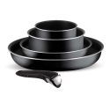 Ingenio Essential L2009242 5-Piece Pan Set - Black