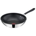 Jamie Oliver by Tefal Quick and Easy E3031944 28cm Wok Pan - Stainless Steel