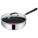 Jamie Oliver by Tefal Quick and Easy E3033344 25cm Saute Pan - Stainless Steel