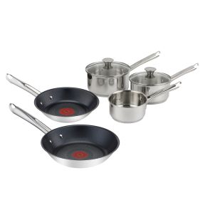 Elementary H054S544 5-Piece Stainless Steel Pan Set - Stainless Steel
